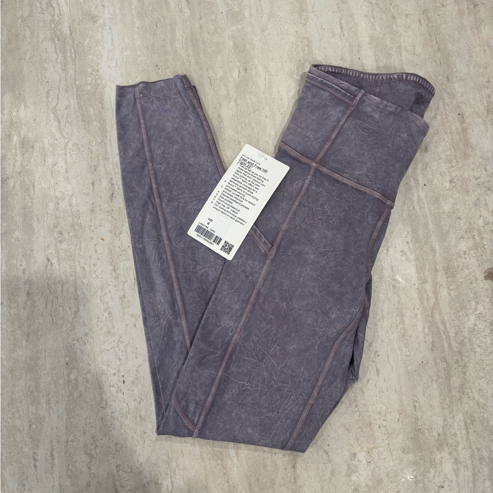 Lululemon Fast and Free Tight II 25" Ice Dye *Ice Wash Violet Verbena